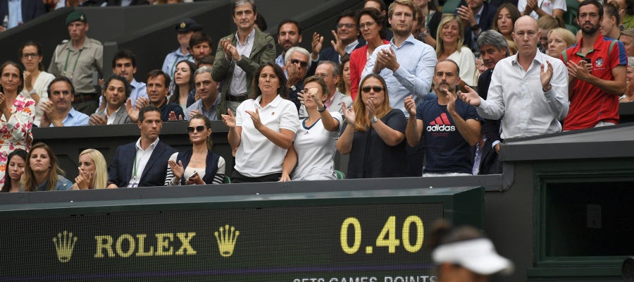 Garbiñe en Wimbledon Garbiñe en Wimbledon