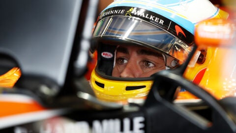 Fernando Alonso en GP de Gran Breta&ntilde;a