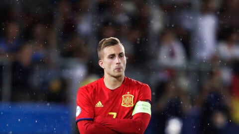 Deulofeu en un partido de la selecci&oacute;n