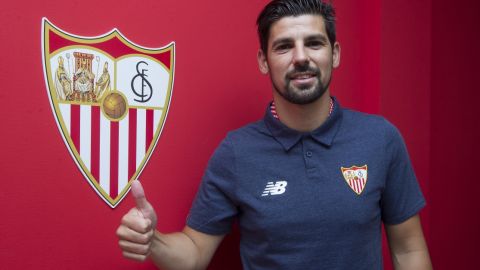 Nolito presentado en el Sevilla