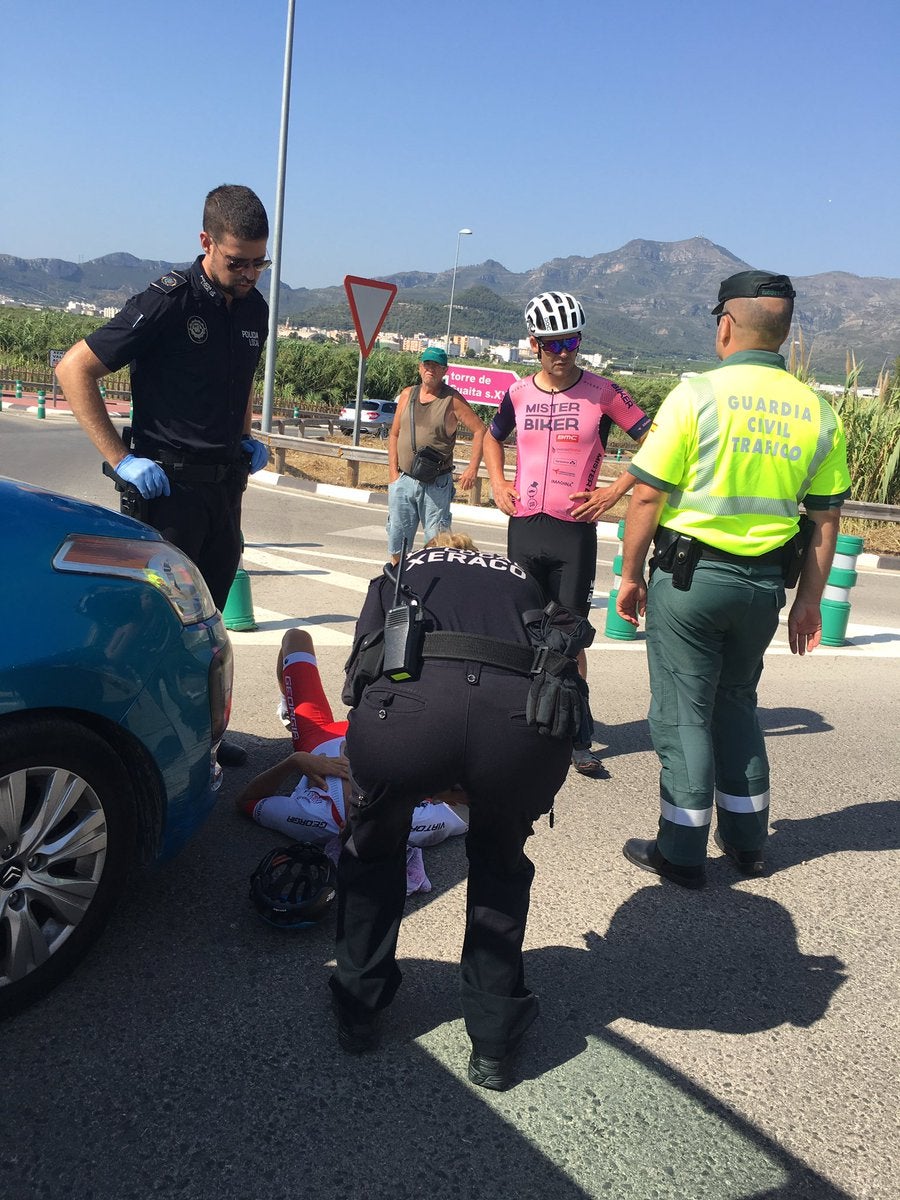 Atropellan en Valencia al ciclista Ángel Vicioso y al triatleta Jesús Gomar Atropellan en Valencia al ciclista Ángel Vicioso y al triatleta Jesús Gomar