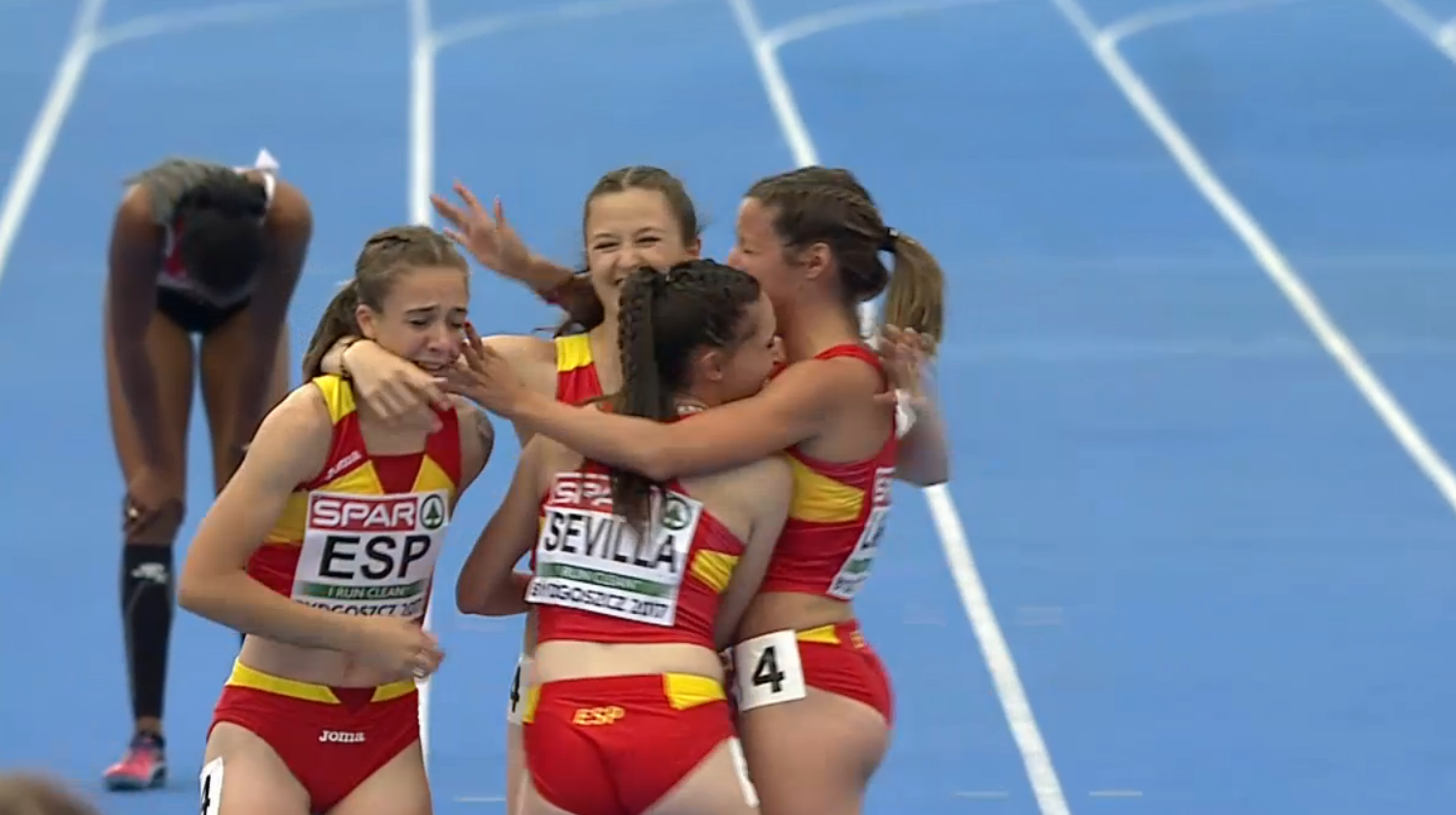 España logra un oro histórico en la prueba de 4x100 del Europeo sub 23 España logra un oro histórico en la prueba de 4x100 del Europeo sub 23