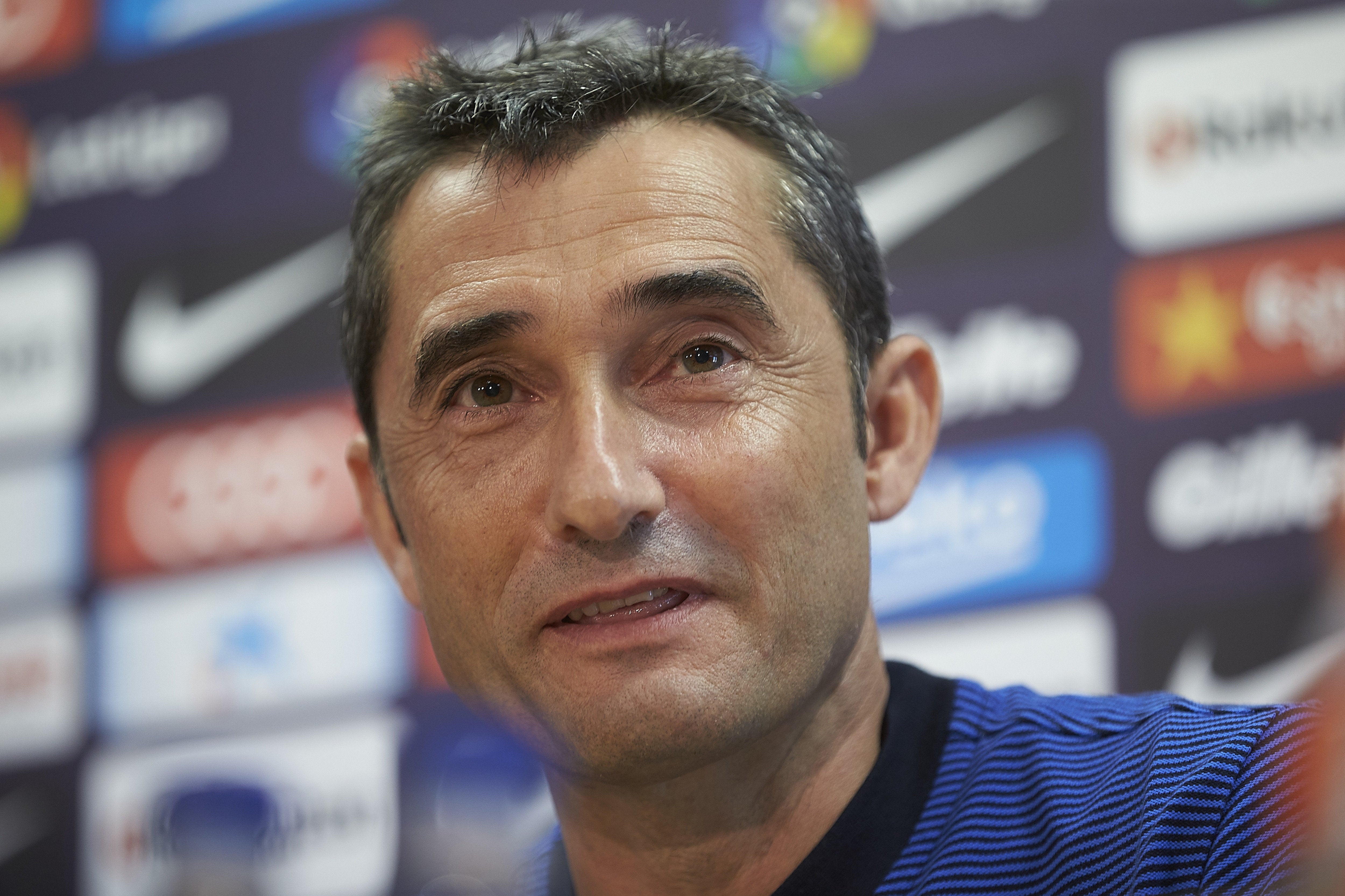 Ernesto Valverde: "No pienso en nuevos refuerzos para el Barcelona" Ernesto Valverde: "No pienso en nuevos refuerzos para el Barcelona"