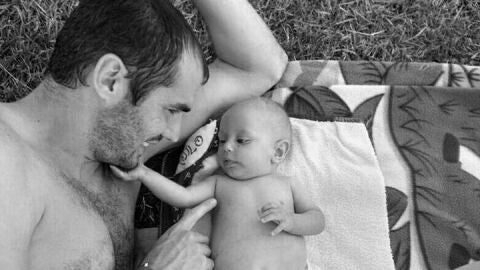 Alejandro 'Lulo' Ben&iacute;tez, junto a su sobrino