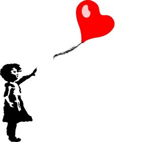 "Niña del globo" obra de Banksy "Niña del globo" obra de Banksy