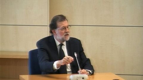 Rajoy declarando en el juicio de G&uuml;rtel