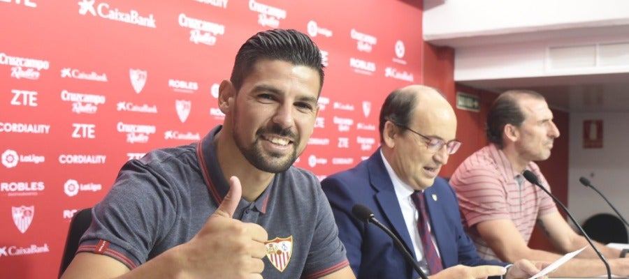 Nolito en la presentación Nolito en la presentación