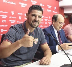Nolito en la presentación Nolito en la presentación