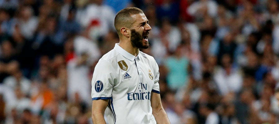 Benzema durante un partido Benzema durante un partido