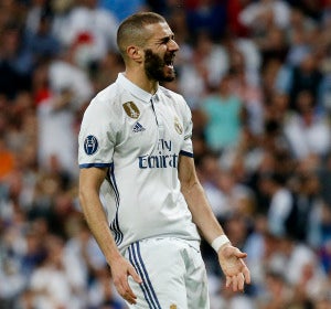 Benzema durante un partido Benzema durante un partido