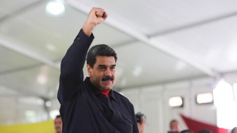 Nicol&aacute;s Maduro en un acto de gobierno en el Palacio de Miraflores