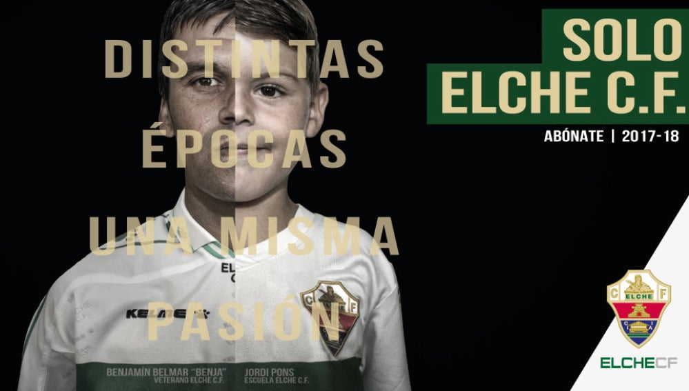Cartel de la campaña de abonos del Elche para la temporada 2017/18