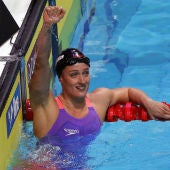 Mireia Belmonte, tras ganar el Oro en la prueba de los 200 metros mariposa