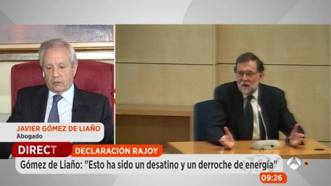 El abogado Javier G&oacute;mez de Lia&ntilde;o valora la declaraci&oacute;n de Rajoy "irrelevante" desde el punto de vista jurista