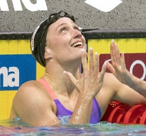 Mireia Belmonte, tras acabar una prueba en el Mundial de Natación Mireia Belmonte, tras acabar una prueba en el Mundial de Natación