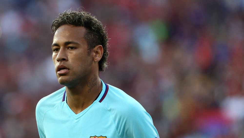 Neymar, durante un partido con el Barcelona