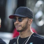 Lewis Hamilton, durante el GP de Hungría