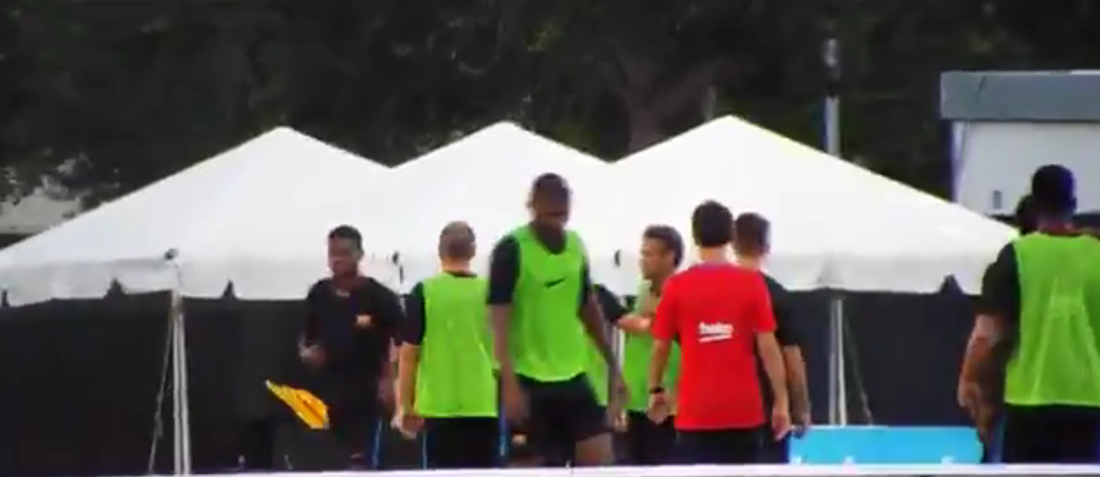 Neymar se pelea con Semedo y abandona el entrenamiento del Barcelona Neymar se pelea con Semedo y abandona el entrenamiento del Barcelona