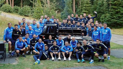 El M&aacute;laga CF en su estancia en Holanda (v&iacute;a @MalagaCF)