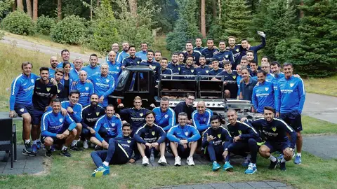 El Málaga CF en su estancia en Holanda (vía @MalagaCF) El Málaga CF en su estancia en Holanda (vía @MalagaCF)