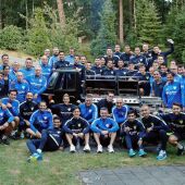 El Málaga CF en su estancia en Holanda (vía @MalagaCF)