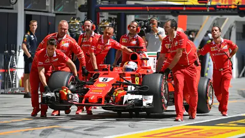 Sebastian Vettel en GP de Hungría Sebastian Vettel en GP de Hungría