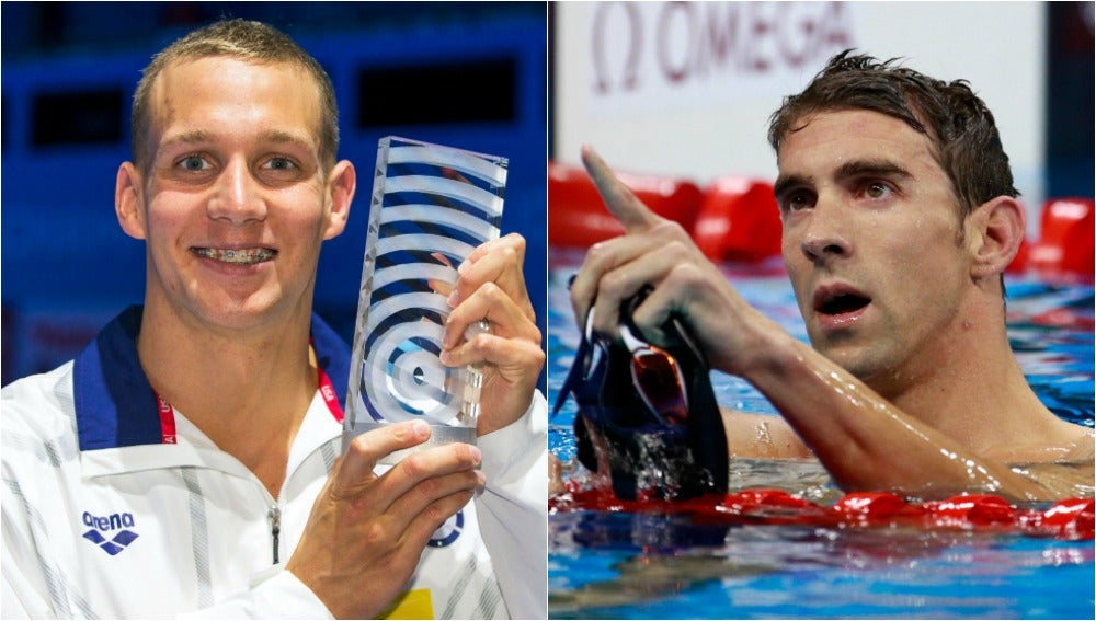 Caeleb Dressel iguala a Michael Phelps con siete oros en un mismo Mundial Caeleb Dressel iguala a Michael Phelps con siete oros en un mismo Mundial