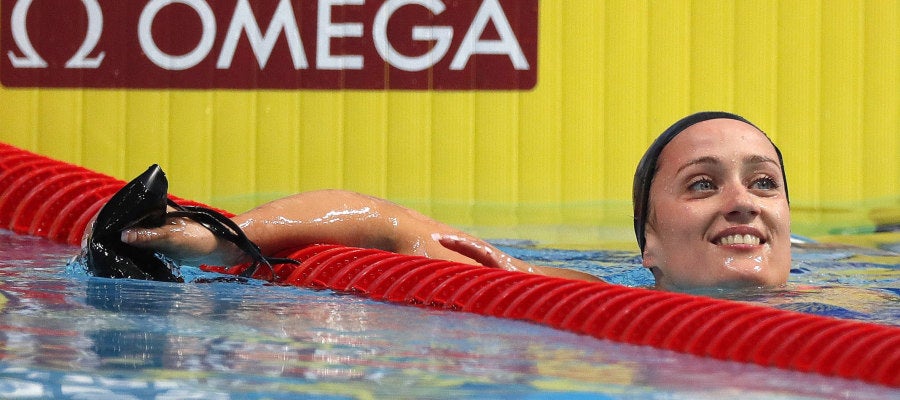Mireia Belmonte tras la final Mireia Belmonte tras la final
