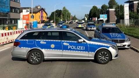 Imagen de archivo de un coche de la Polic&iacute;a alemana
