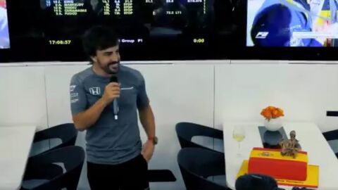 Fernando Alonso celebra su cumplea&ntilde;os con McLaren