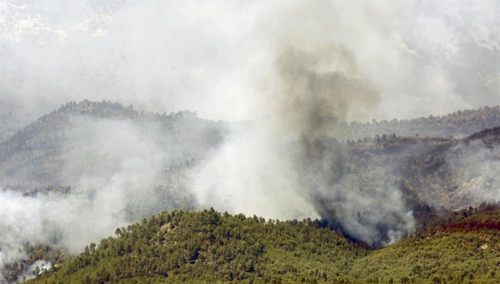Incendio en Yeste (Albacete)