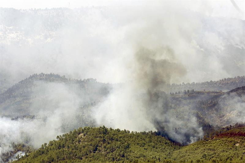 El incendio de Yeste ha quemado 3.200 hectáreas y tardará en controlarse El incendio de Yeste ha quemado 3.200 hectáreas y tardará en controlarse