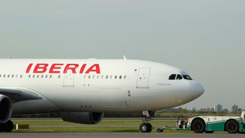 Un avi&oacute;n de Iberia