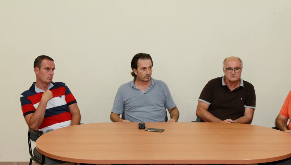 Roberto Barberá, Juan Antonio Asencio 'Maier' y Ángel Mora, en la presentación del Balonmano Elche.