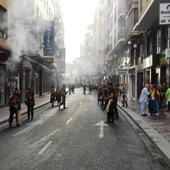 Festeros en uno Alardo de la Asociación de Moros y Cristianos de Elche. Festeros en uno Alardo de la Asociación de Moros y Cristianos de Elche.