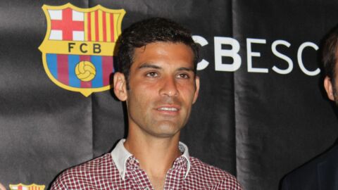 Rafa M&aacute;rquez durante su presentaci&oacute;n