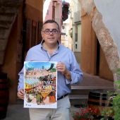 Foto del alcalde de Onda, Ángel badenas, durante la presentación de la Feria Medieval de Onda