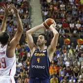 Pau Gasol con el balón en el España-Túnez de preparación para el Eurobasket 2017 Pau Gasol con el balón en el España-Túnez de preparación para el Eurobasket 2017