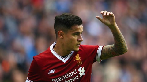 Philippe Coutinho, en un partido con el Liverpool
