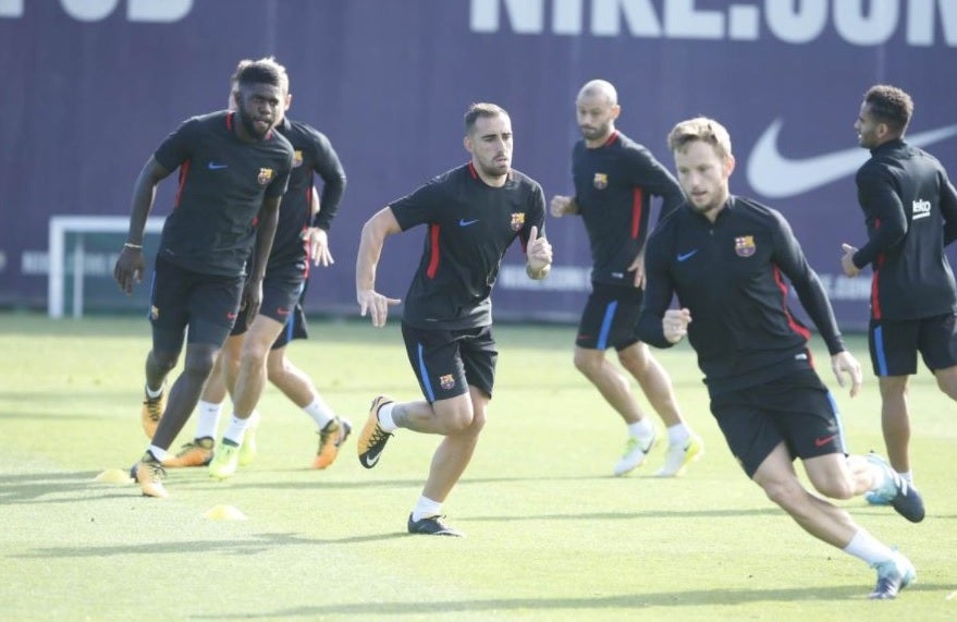 El Barcelona se entrena de cara a la Supercopa sin Andrés Iniesta pero con André Gomes El Barcelona se entrena de cara a la Supercopa sin Andrés Iniesta pero con André Gomes