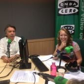 El portavoz de Ciudadanos Baleares, Xavier Pericay, y la directora de ILLES BALEARS EN LA ONDA, Elka Dimitrova