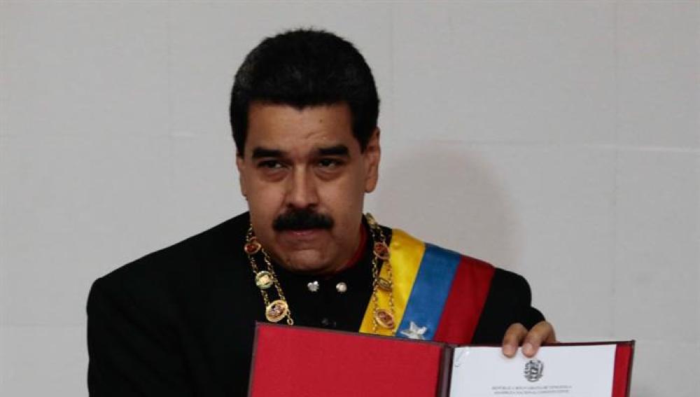 Maduro en un acto de la Asamblea Nacional Constituyente