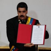 Maduro en un acto de la Asamblea Nacional Constituyente