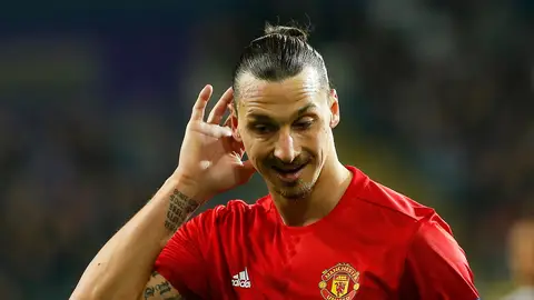 Ibrahimovic durante un partido con el United Ibrahimovic durante un partido con el United