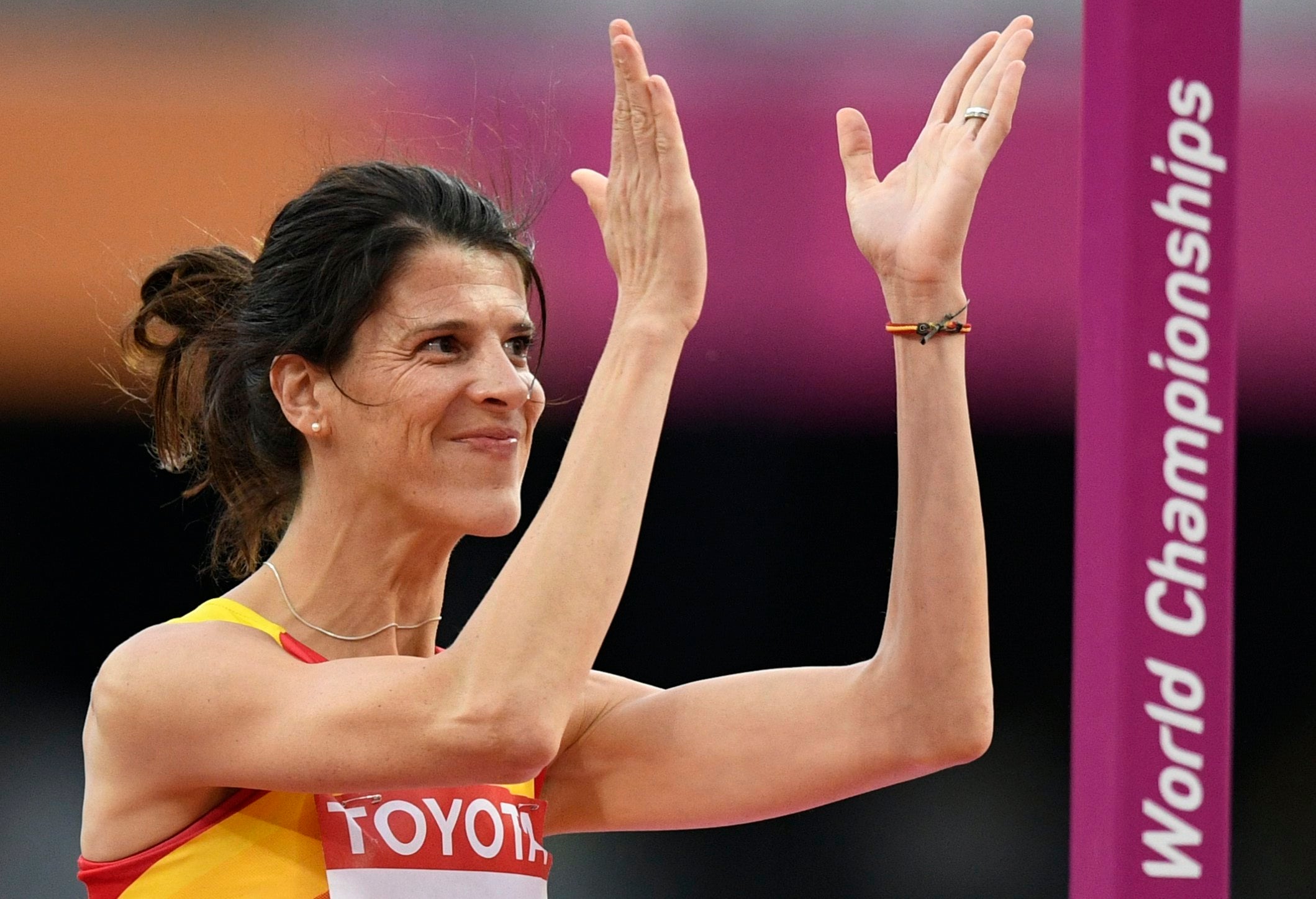 Ruth Beitia, eliminada en la final de salto de altura tras no superar el listón de 1,92 Ruth Beitia, eliminada en la final de salto de altura tras no superar el listón de 1,92