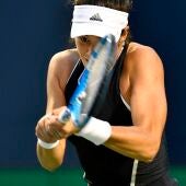 Garbiñe Muguruza, en acción ante Elina Svitolina