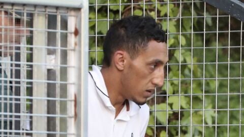 Driss Oukabir llegando a los juzgados