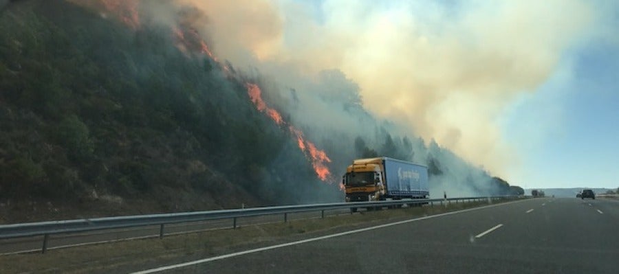 Un incendio en Ourense