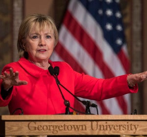 La exsecretaria de estado y excandidata demócrata a la presidencia de Estados Unidos, Hillary Clinton. La exsecretaria de estado y excandidata demócrata a la presidencia de Estados Unidos, Hillary Clinton.