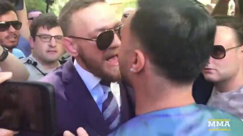 McGregor casi llega a las manos en plena calle en Las Vegas: "&iquest;Has tra&iacute;do tus pelotas?"